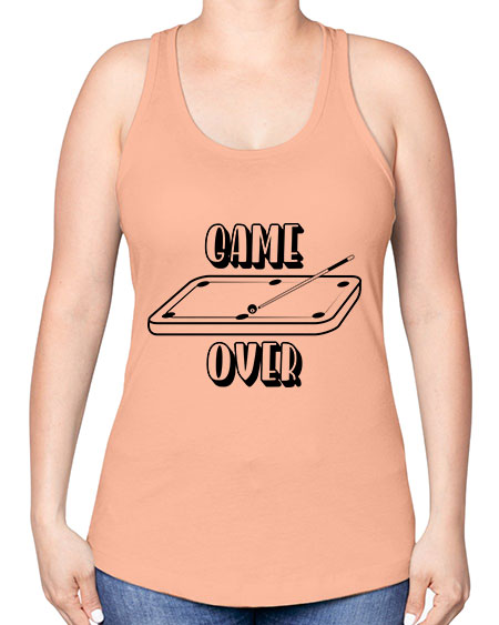 Game over 1218# - billards -Racerback Tank