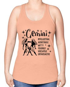Gemini 217# - gemini -Racerback Tank