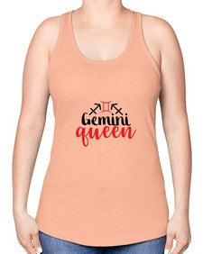 Gemini queen 215# - gemini -Racerback Tank