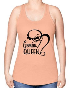 Gemini queen 231# - gemini -Racerback Tank