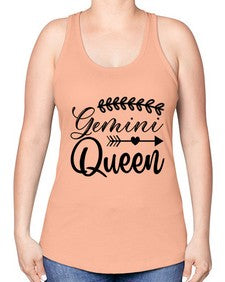 Gemini queen 232# - gemini -Racerback Tank