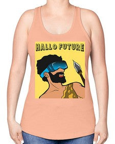 Hallo Future 497# - art pop art -Racerback Tank