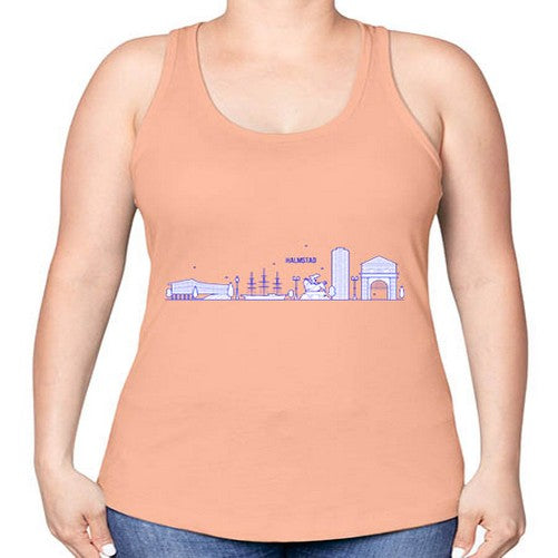Halmstad 803# - cities -Racerback Tank