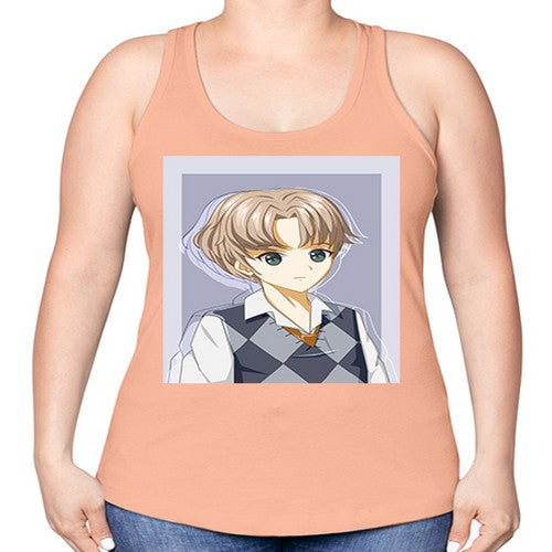 Handsome and cool boy with uniform 34# - anime -Racerback Tank
