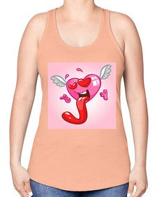 Heart 139# - cartoon general -Racerback Tank