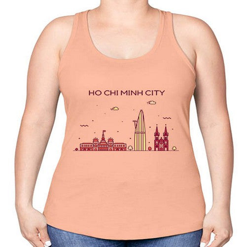 HoChiMinh 843# - cities -Racerback Tank