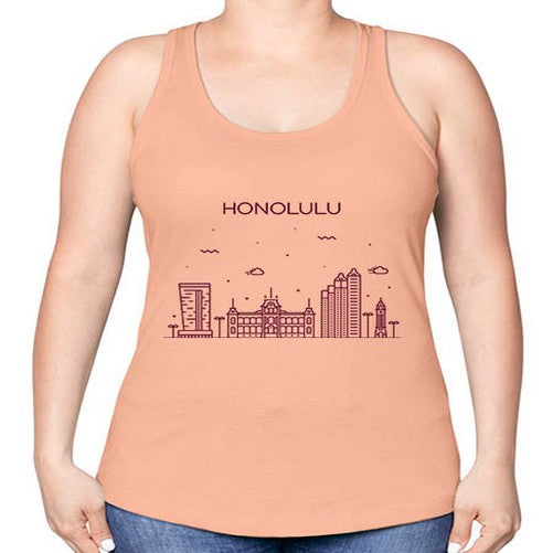 Honolulu 904# - cities -Racerback Tank
