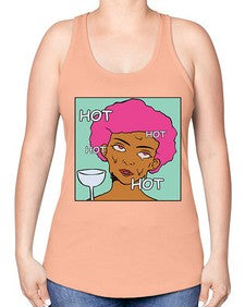 Hot 536# - art pop art -Racerback Tank