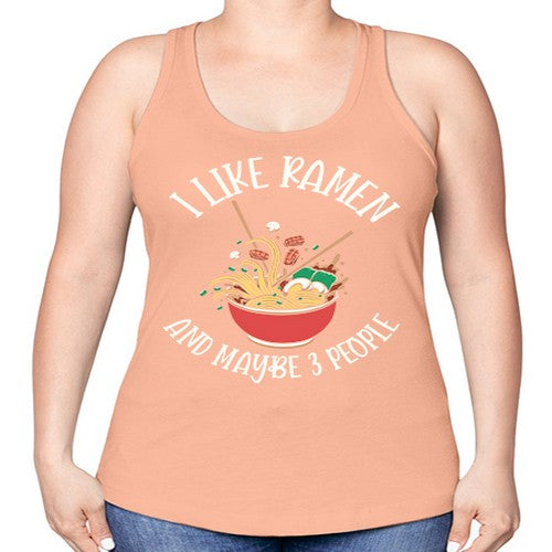 I Like Ramen Japanese Noodles 239# - anime -Racerback Tank