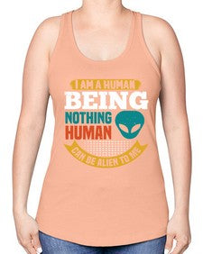 I am a human being nothing is alien to me 7# - ufo -Racerback Tank