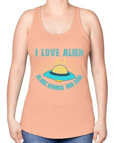 I love alien and blade runner 18# - ufo -Racerback Tank