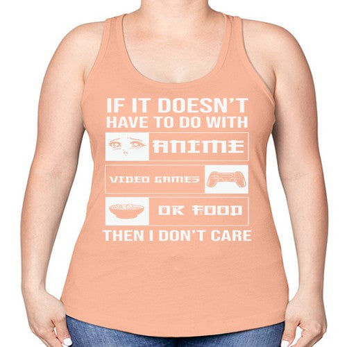 If It NotAnime Game Or Anime 246# - anime -Racerback Tank