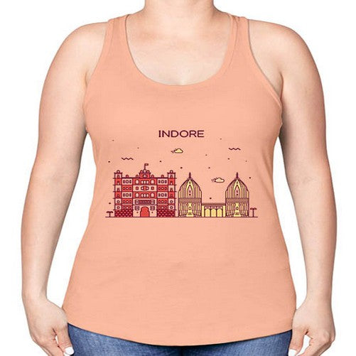 Indore 953# - cities -Racerback Tank