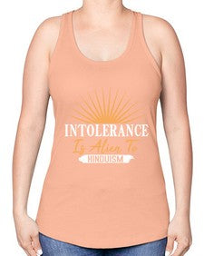 Intolerance is alien 29# - ufo -Racerback Tank