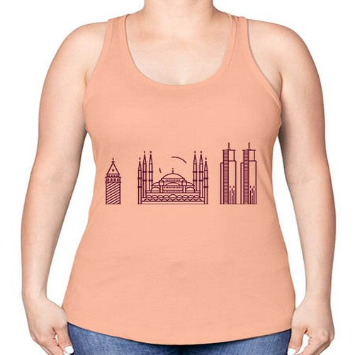 Istanbul 966# - cities -Racerback Tank