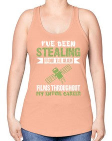 Ive been stealing from the alien 30# - ufo -Racerback Tank