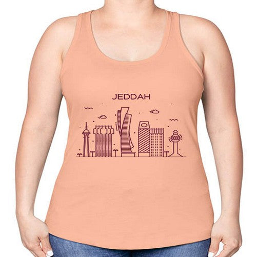 Jeddah 989# - cities -Racerback Tank