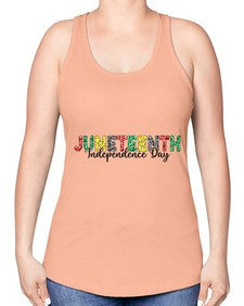 Juneteenth Independence Day 37# - black juneteenth -Racerback Tank