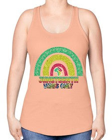 Juneteenth Vibes Only 5# - black juneteenth -Racerback Tank