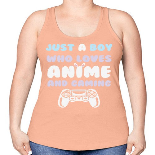 Just A Boy Who Loves 261# - anime -Racerback Tank