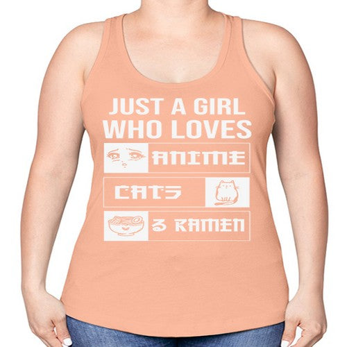 Just A Girl Who Loves 263# - anime -Racerback Tank