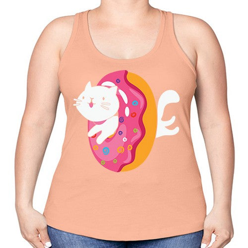 Kawaii Cat Donut Anime Lover Anime 267# - anime -Racerback Tank