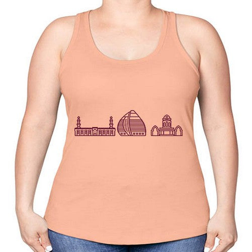 Khartoum 1049# - cities -Racerback Tank