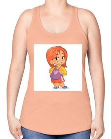 Kid 153# - cartoon general -Racerback Tank