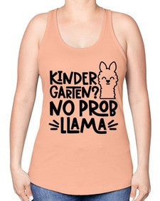Kindergarten No Prob 432# - kindergarten -Racerback Tank