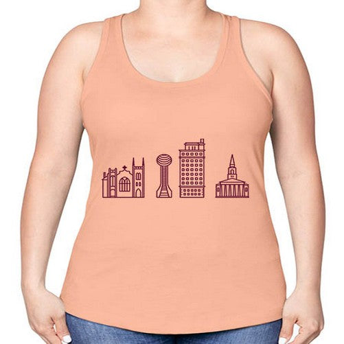 KnoxvilleTN 1067# - cities -Racerback Tank