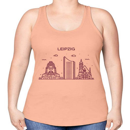 Leipzig 1126# - cities -Racerback Tank