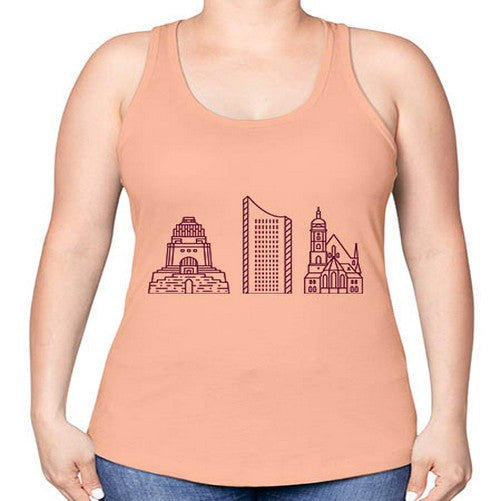 Leipzig 1127# - cities -Racerback Tank