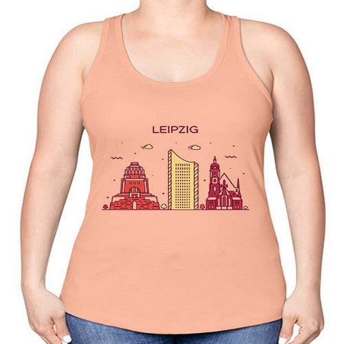 Leipzig 1128# - cities -Racerback Tank