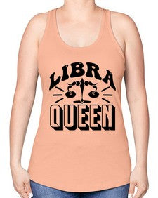 Libra queen 329# - libra -Racerback Tank