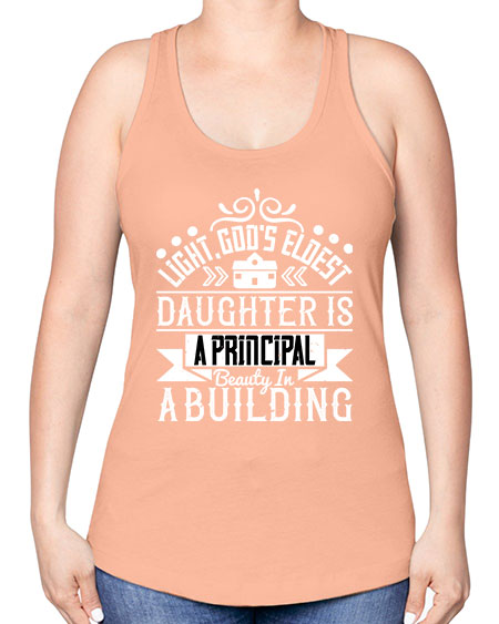 Light Gods eldest daughter is a principal beauty in a building Style 274# - architect -Racerback Tank