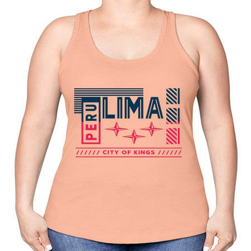 Lima 1138# - cities -Racerback Tank