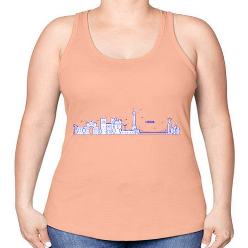 Lisbon 1148# - cities -Racerback Tank