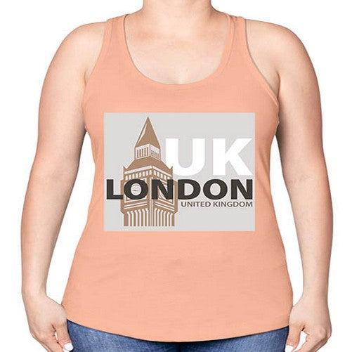 London 1154# - cities -Racerback Tank