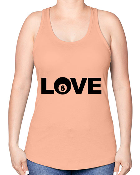 Love 740# - billards -Racerback Tank