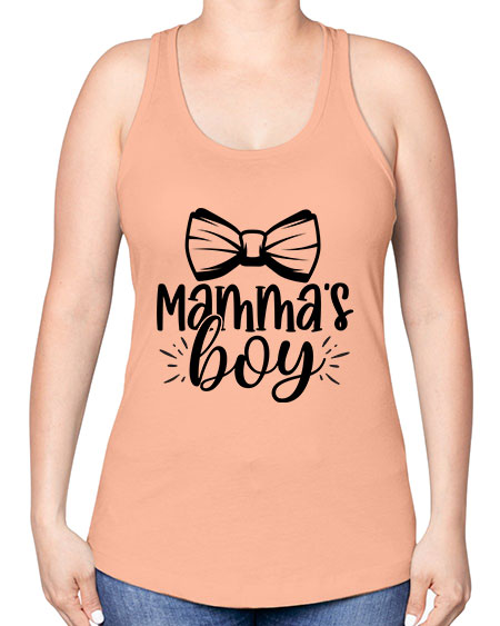 Mammas Boy 395# - kids -Racerback Tank