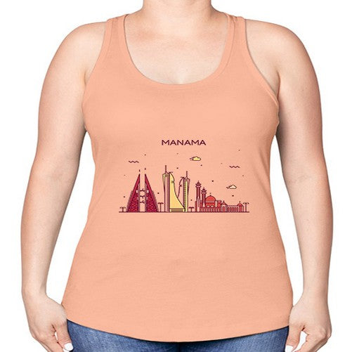 Manama 1225# - cities -Racerback Tank