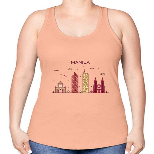 Manila 1234# - cities -Racerback Tank