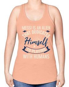 Messi is alien that dedicates himself 33# - ufo -Racerback Tank