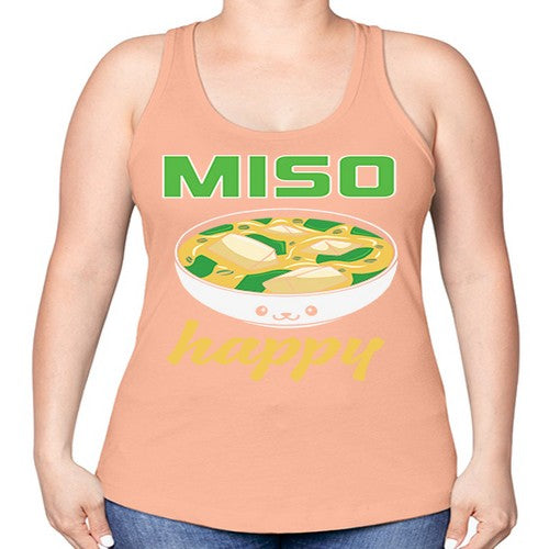 Miso Anime Japanese Food Lover 268# - anime -Racerback Tank