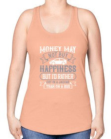 Money may not buy happiness but Id rather cry in a Jaguar than on a bus 41# - car -Racerback Tank
