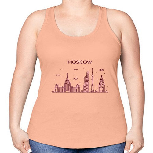 Moscow 1354# - cities -Racerback Tank