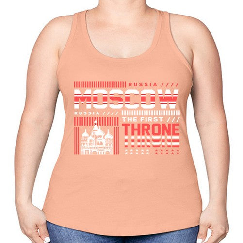 Moscow 1356# - cities -Racerback Tank