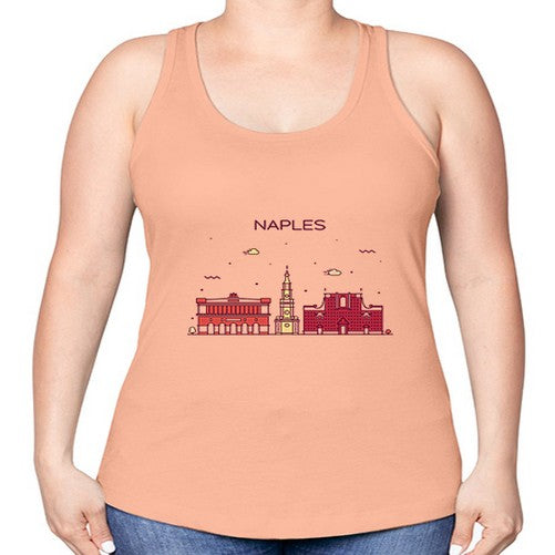 Naples 1412# - cities -Racerback Tank