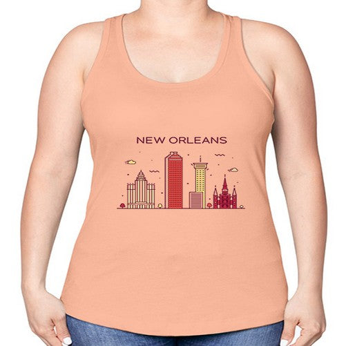 NewOrleans 1480# - cities -Racerback Tank
