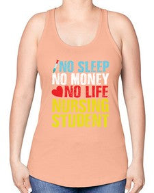 No Sleep Style 314# - nurse -Racerback Tank